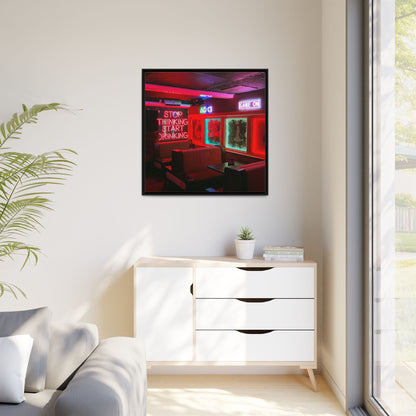 The Mermaids Night Club Matte Canvas, Framed (Multi-color)
