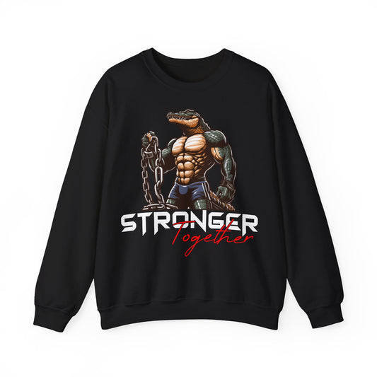 Stronger Together Unisex Heavy Blend™ Crewneck Sweatshirt - Motivational Fitness Gear