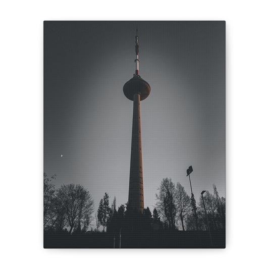 Vilnius TV Tower Matte Canvas, Stretched, 1.25"