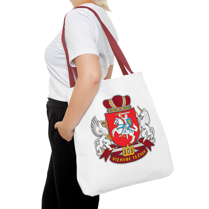 Heraldic Lithuania Crest Tote Bag - Stylish and Reusable for Everyday Use