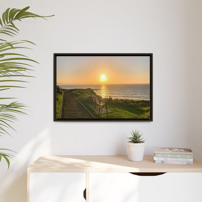Sunset in Ballybunion 2 Matte Canvas, Framed (Multi-color)
