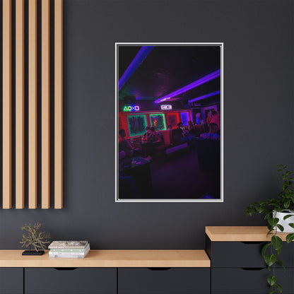 Mermaids Night Club Matte Canvas, Framed (Multi-color)