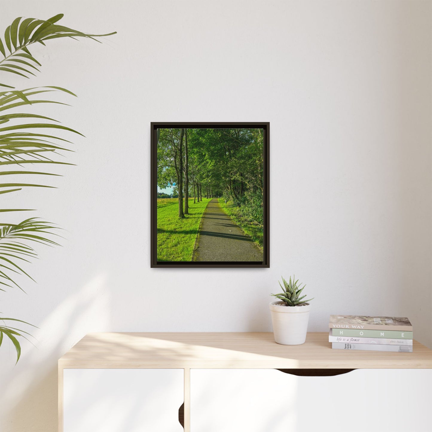 Listowel Town Park Matte Canvas, Framed (Multi-color)