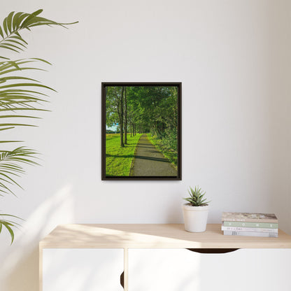 Listowel Town Park Matte Canvas, Framed (Multi-color)