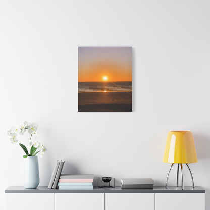 Sunset in ocean Matte Canvas, Stretched, 1.25"