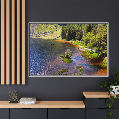 Gleanteenassig Forest Matte Canvas, Framed (Multi-color)