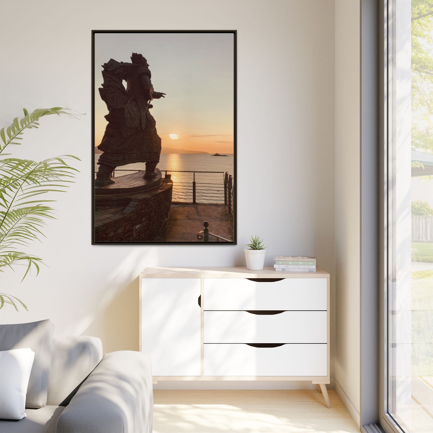 Fenit Matte Canvas, Framed (Multi-color)
