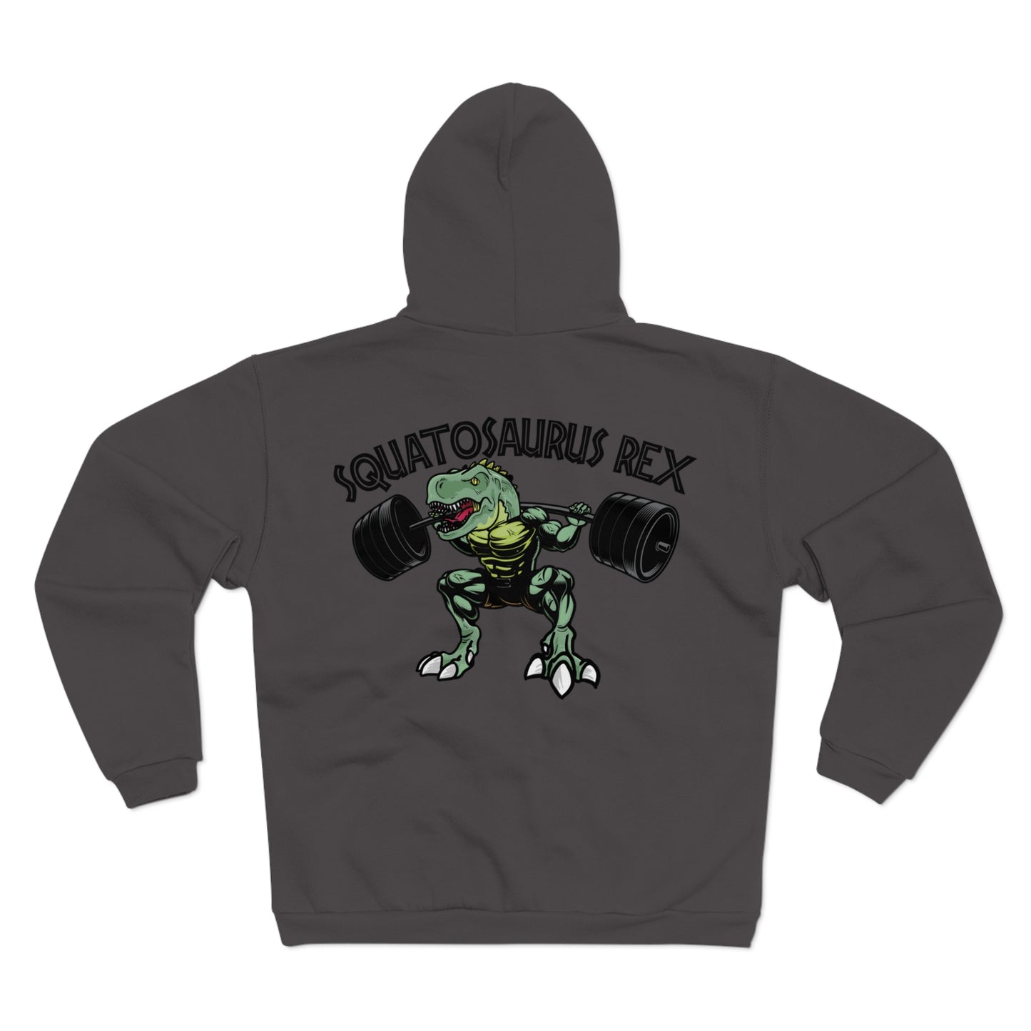 Squatosaurus Rex Unisex Hooded Zip Sweatshirt