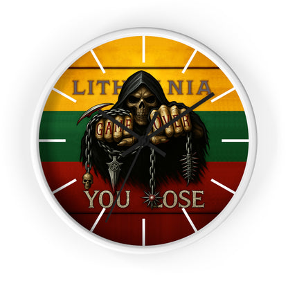 Lithuania Wall Clock Art "You lose"