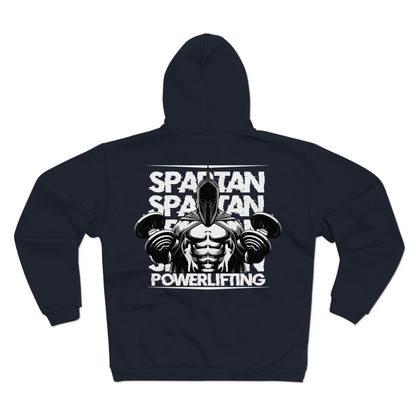 Spartan Powerlifting Unisex Hooded Zip Sweatshirt