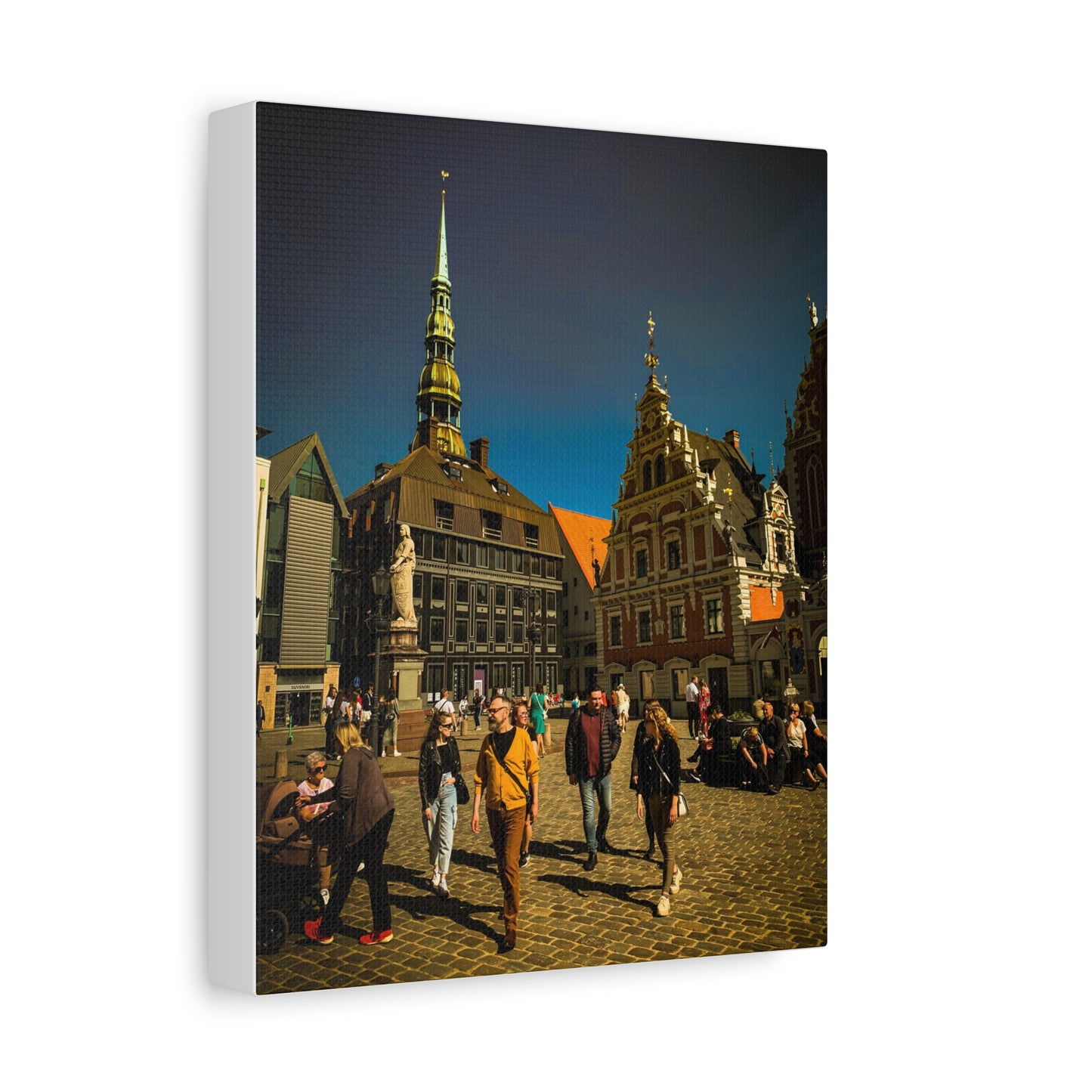 Riga Oldtown Matte Canvas, Stretched, 1.25"