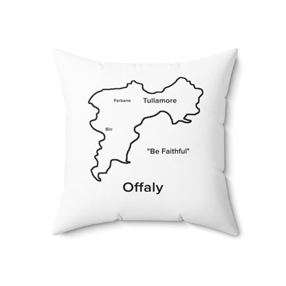 Offaly Spun Polyester Square Pillow White Edition 4 Sizes