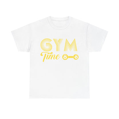 Gym Time Unisex Heavy Cotton Tee - Perfect for Fitness Lovers