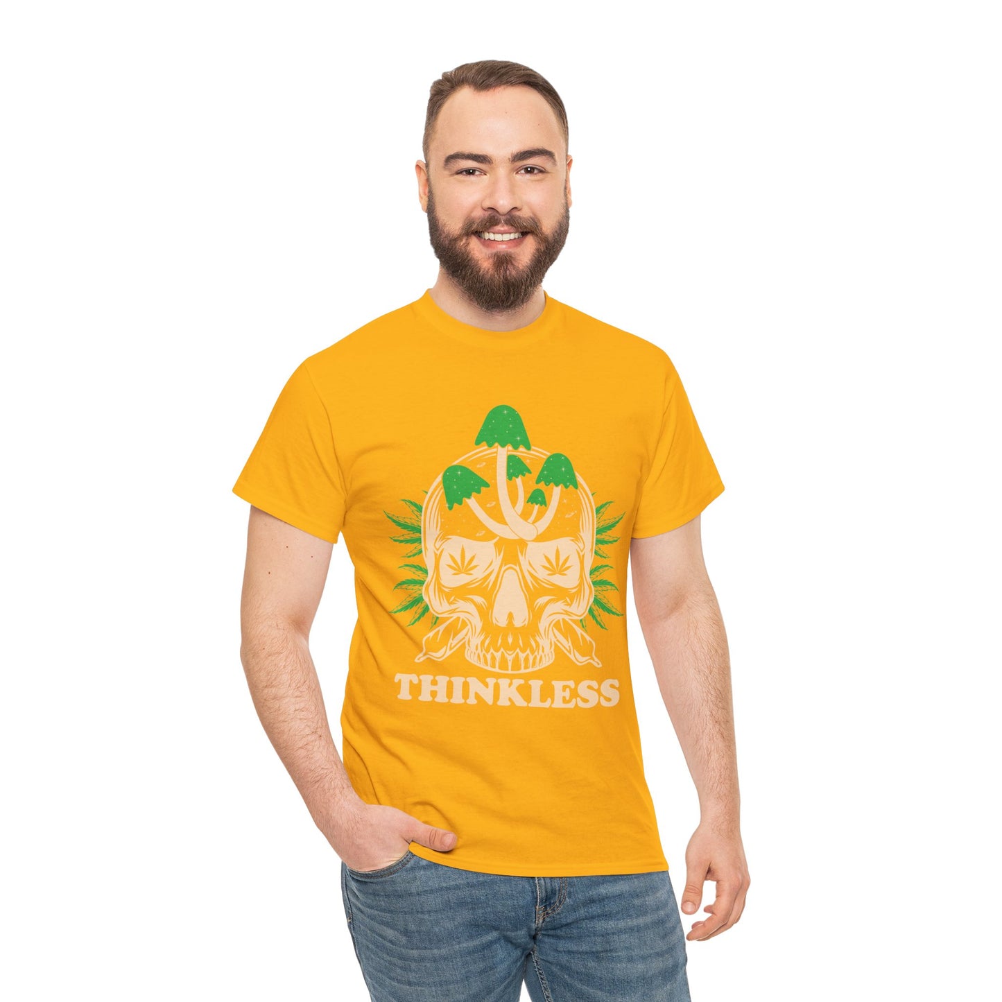 Mushroom Skull 'THINKLESS' T-Shirt