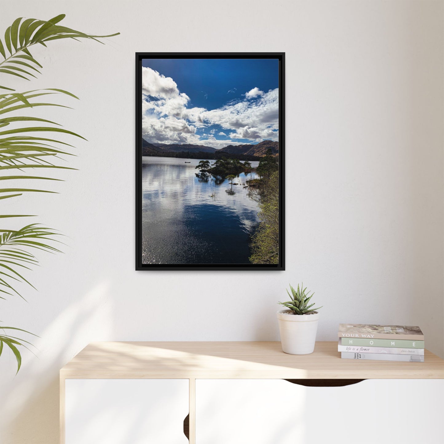 Lake Matte Canvas, Framed (Multi-color)