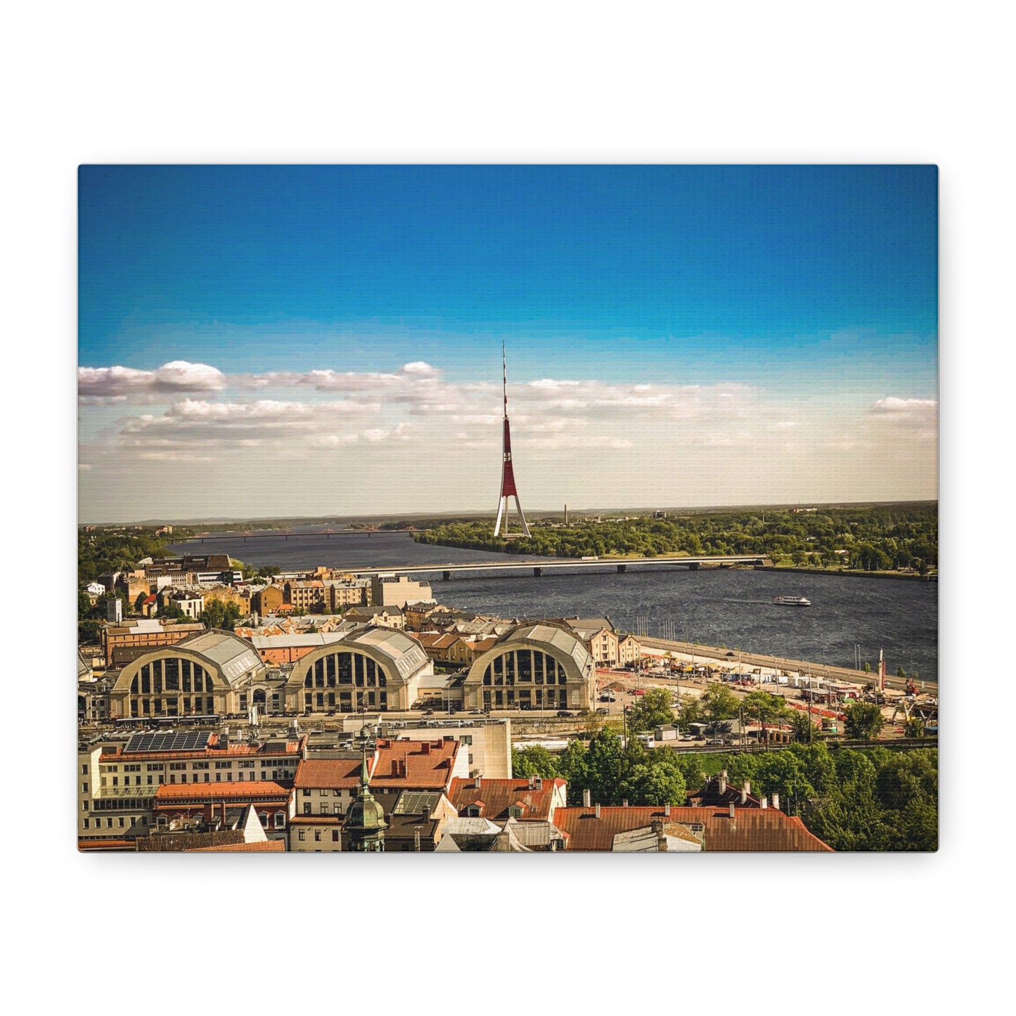 Riga TV Tower Matte Canvas, Stretched, 1.25"