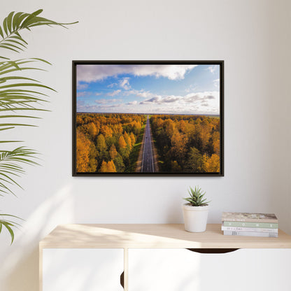 Somewhere In Lithuania Matte Canvas, Framed (Multi-color)