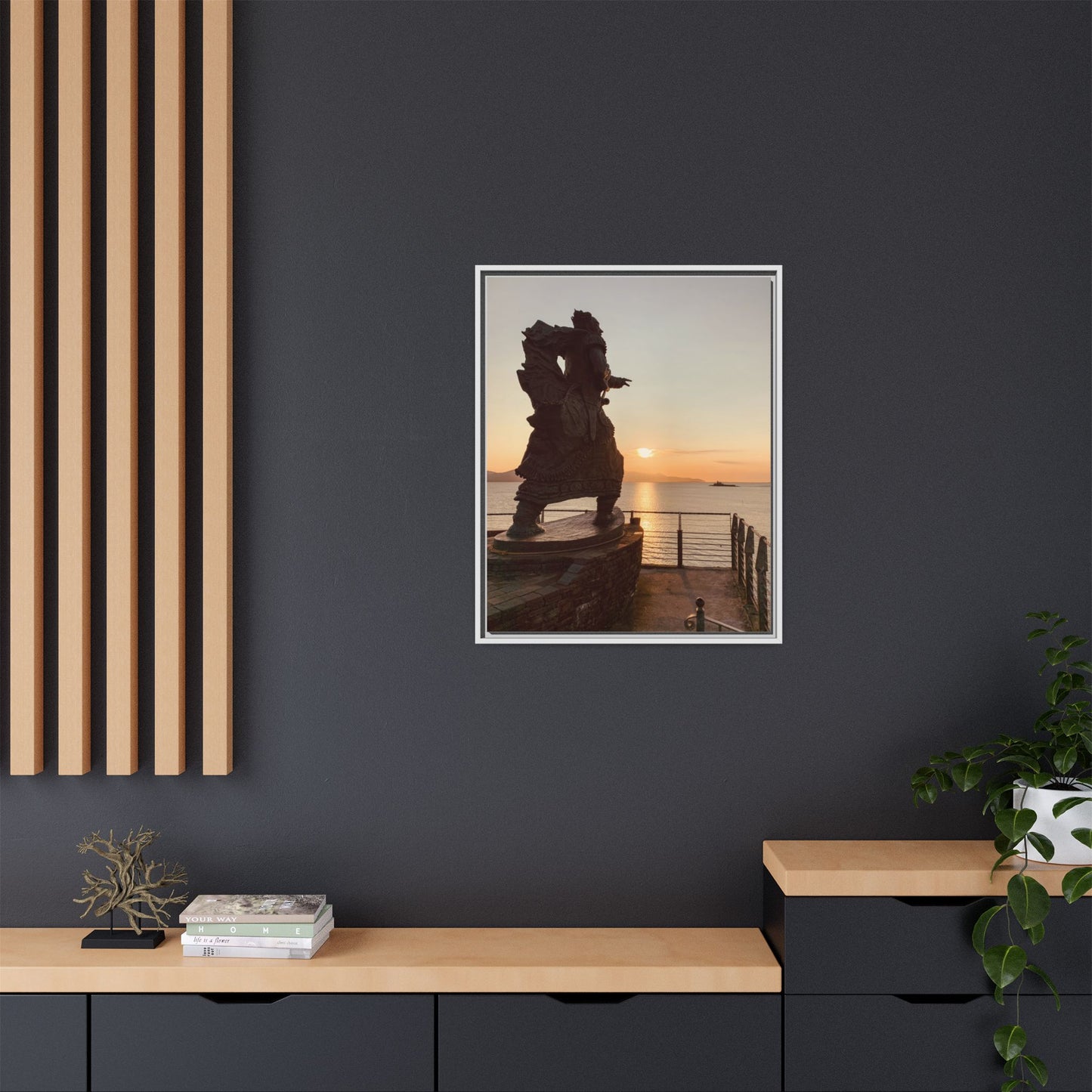 Fenit Matte Canvas, Framed (Multi-color)