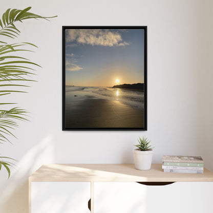 Sunset Matte Canvas, Framed (Multi-color)