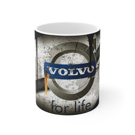 Volvo-Themed Ceramic Coffee Mug | 11oz & 15oz – Perfect for Car Enthusiasts