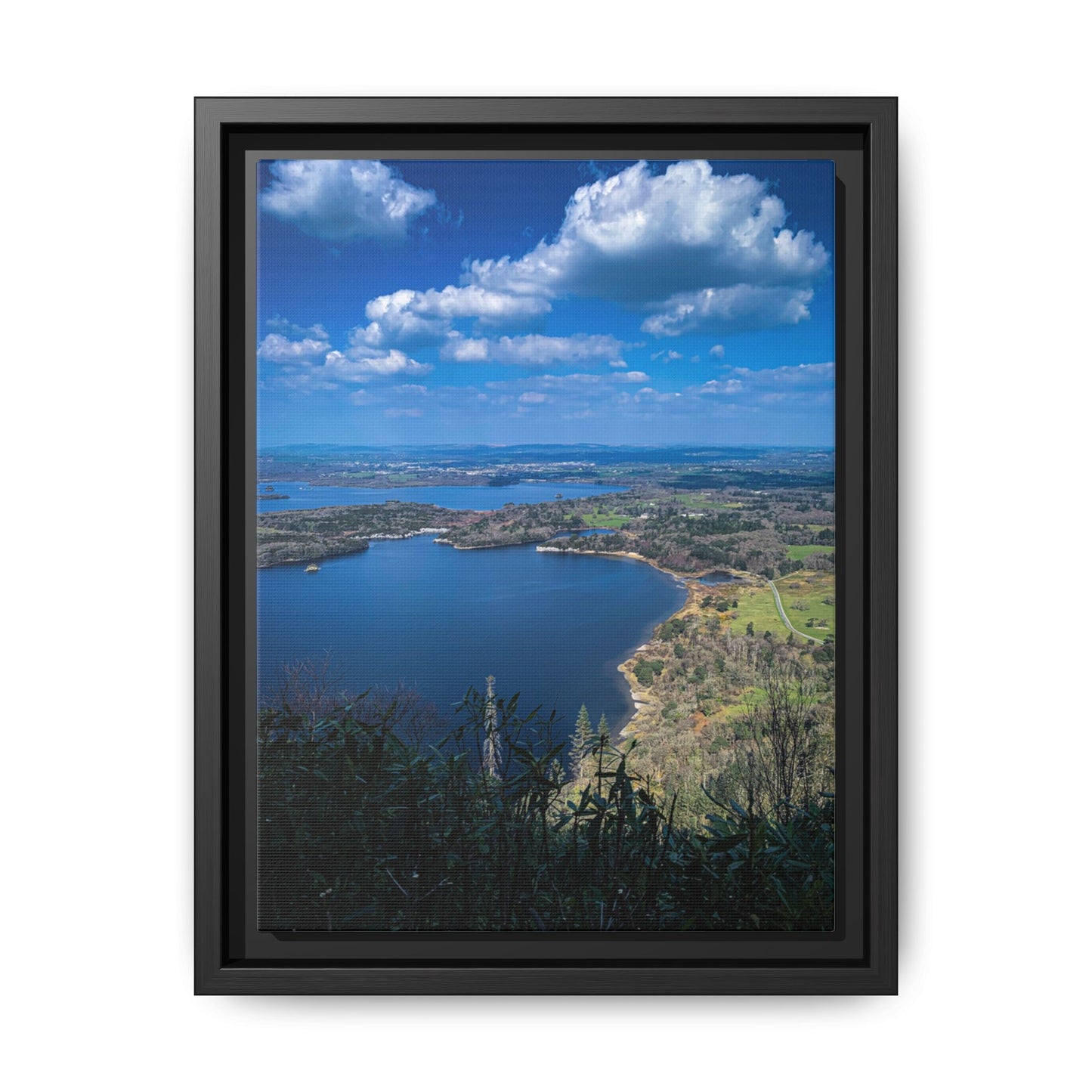 Kuckross Lake Matte Canvas, Framed (Multi-color)