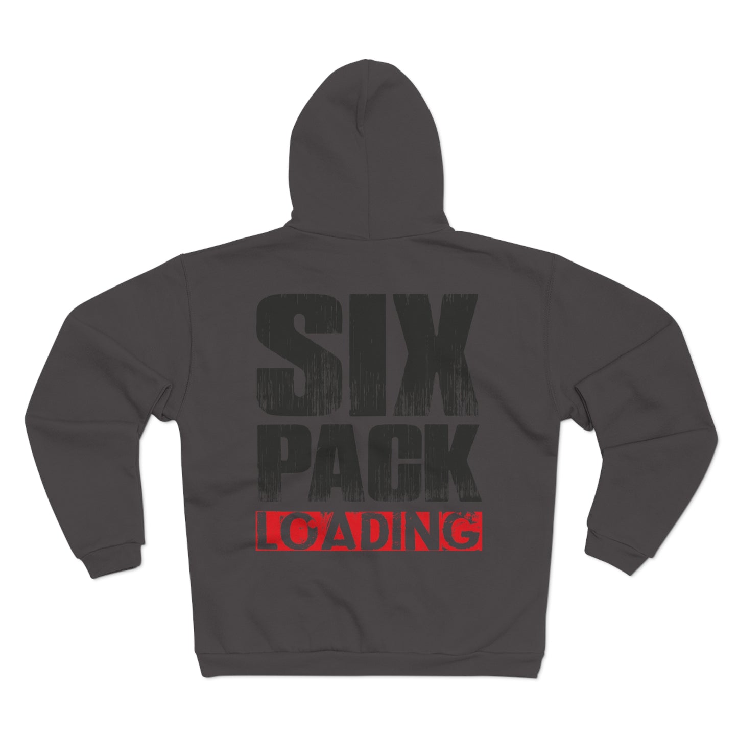 Six Pack Loading Unisex Hooded Zip Sweatshirt - Perfect for Fitness Enthusiasts