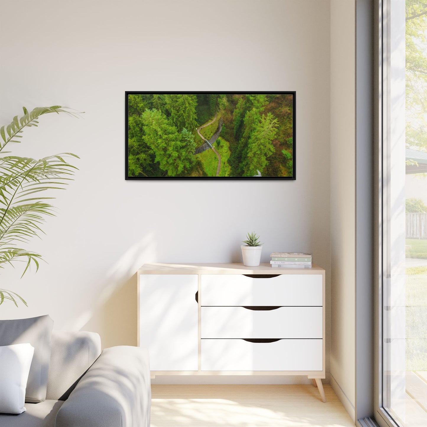 Glanageenty Forest Matte Canvas, Framed (Multi-color)
