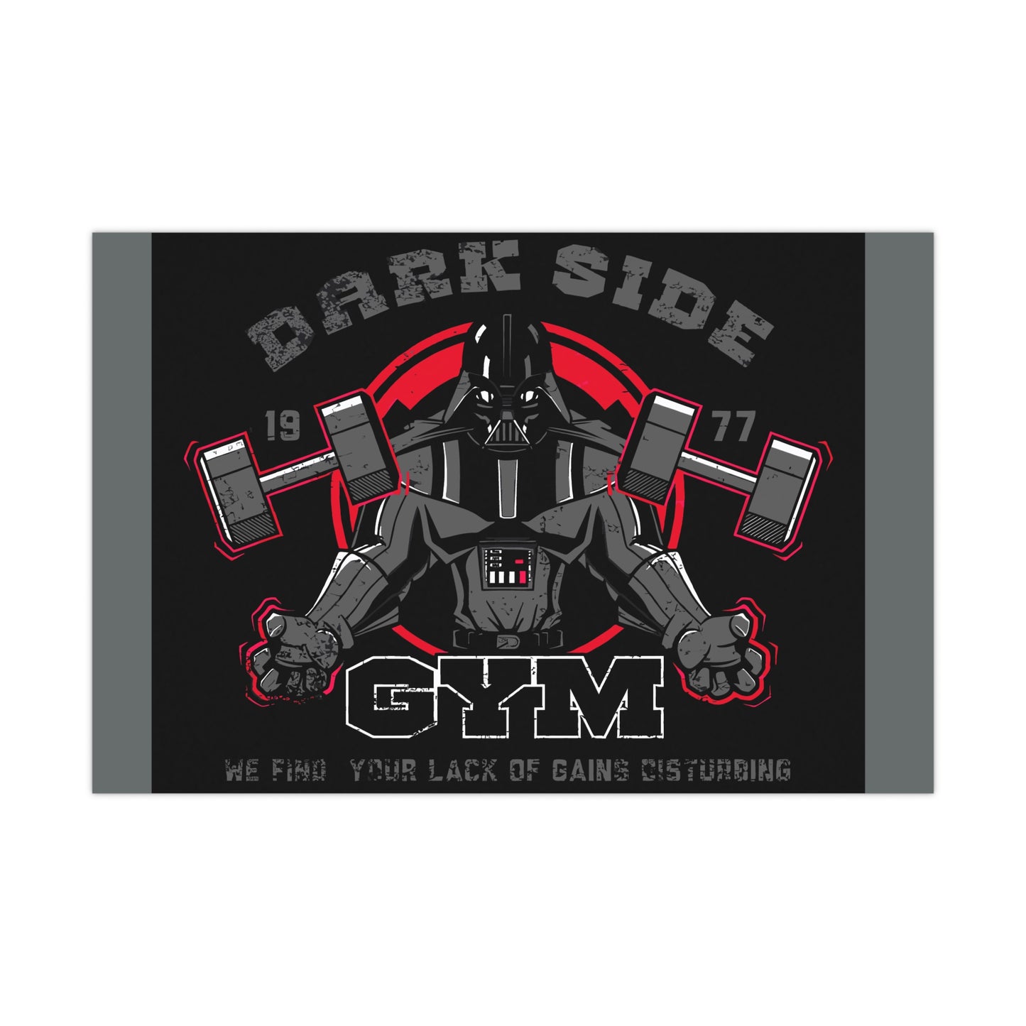 Gym Motivation Matte Poster - Dark Side Fitness Art