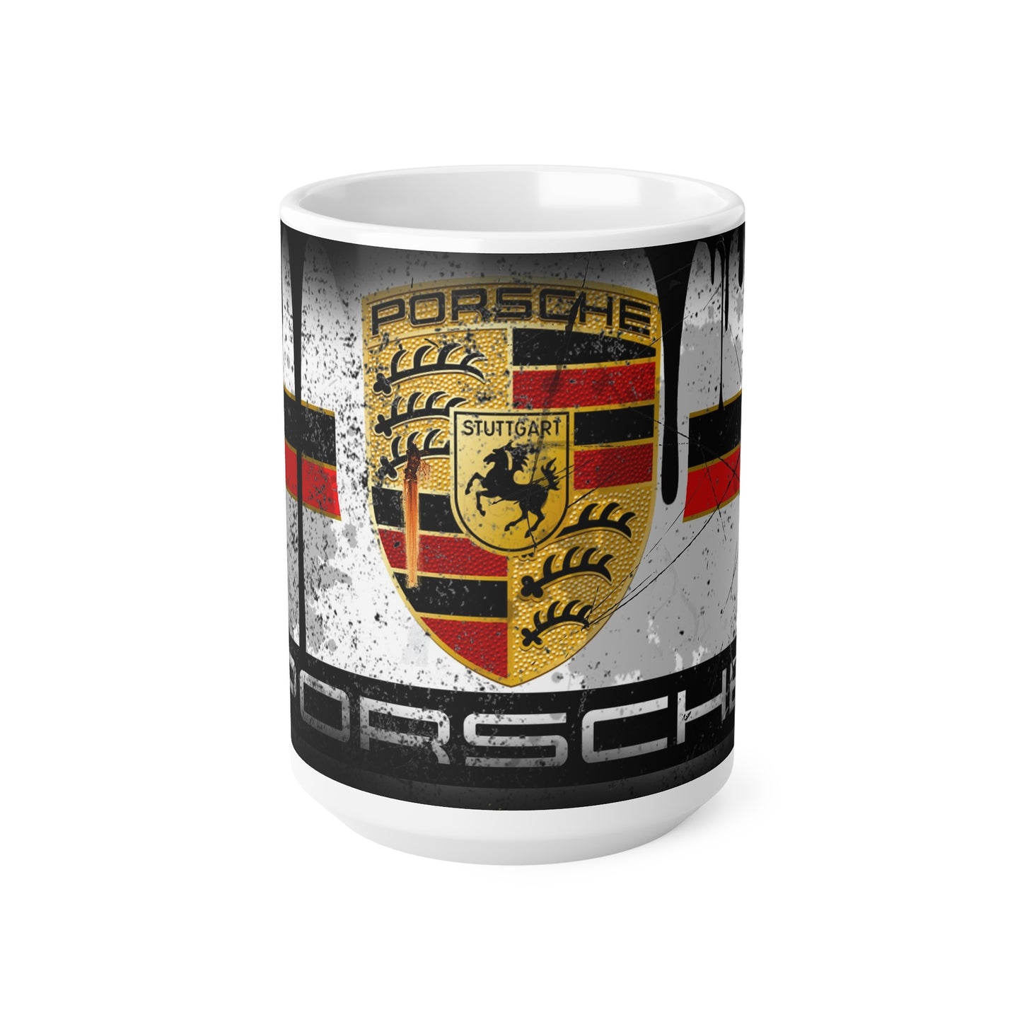 Porsche-Inspired Ceramic Coffee Cup | 11oz & 15oz | Automotive Enthusiast Gift