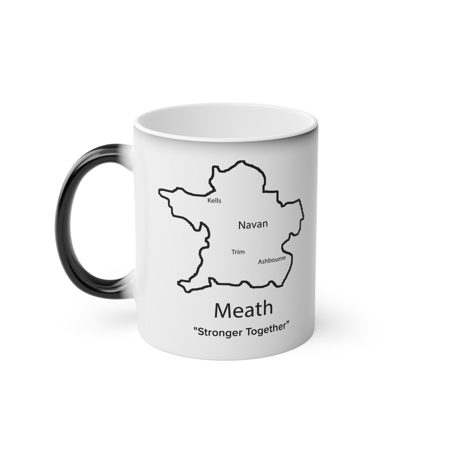 Meath Magic Mug: Color - Changing Coffee Cup with Artistic Map Design