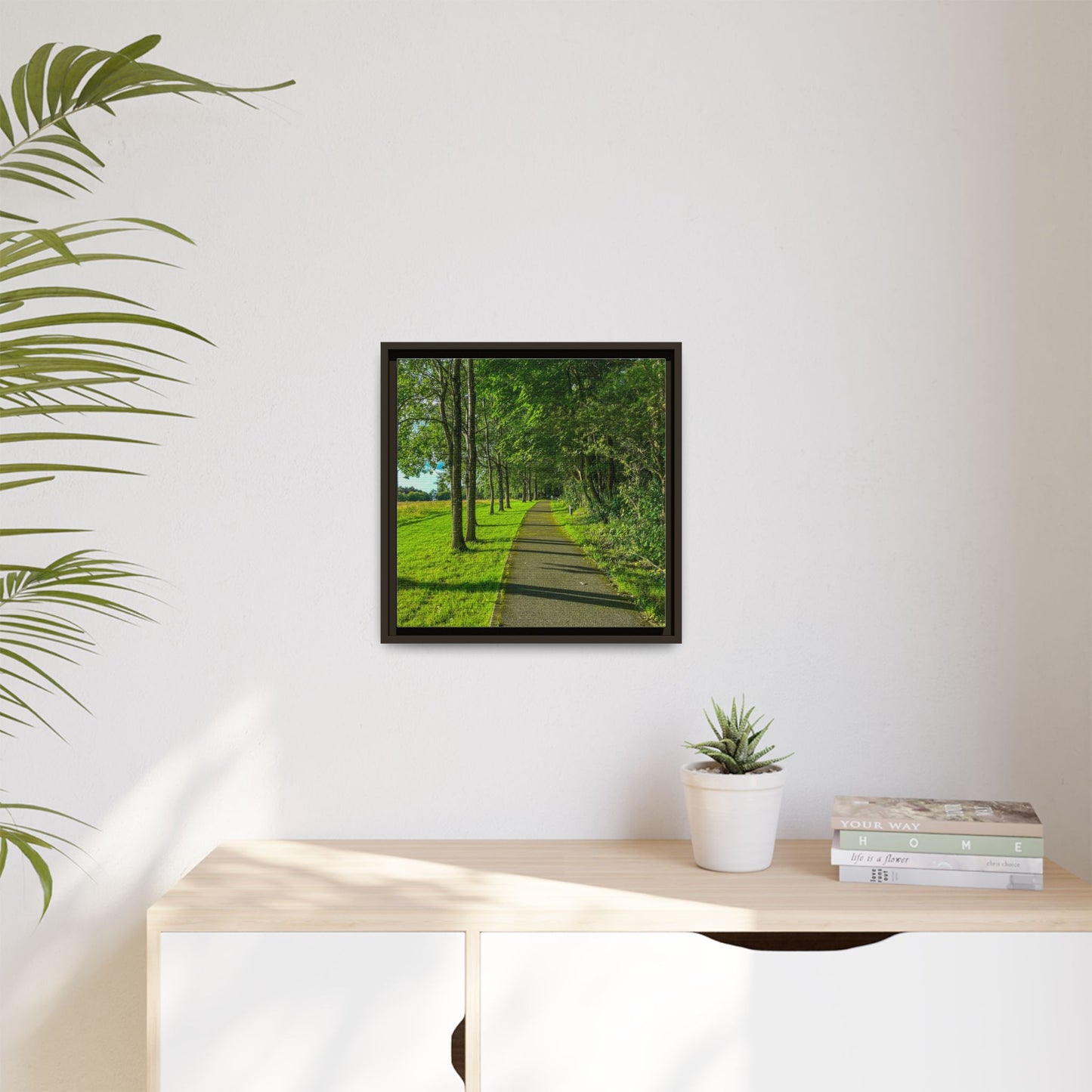 Listowel Town Park Matte Canvas, Framed (Multi-color)