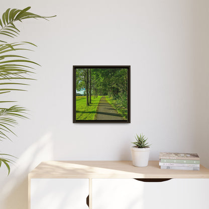 Listowel Town Park Matte Canvas, Framed (Multi-color)