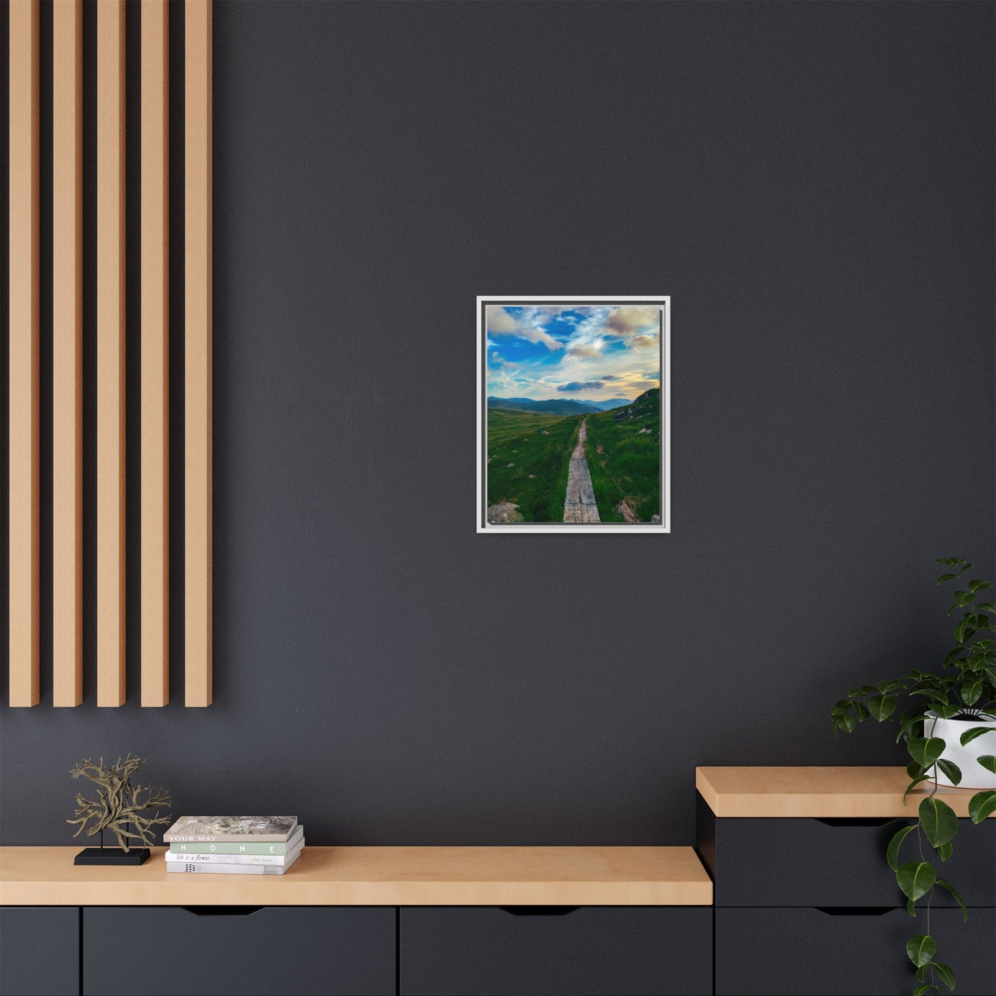 Torc Mountain Trail Matte Canvas, Framed (Multi-color)