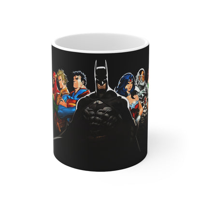 Justice League Ceramic Coffee Cups - 11oz & 15oz | Superhero Mugs for Comic Fans