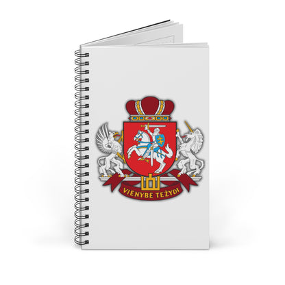 Custom Spiral Journal with Vieniebe Tezydi Crest - Perfect for Students and History Lovers