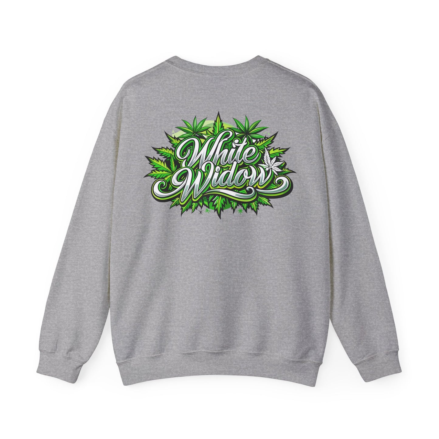 White Widow Graphic  — Cannabis Leaf Logo Sweatshirt