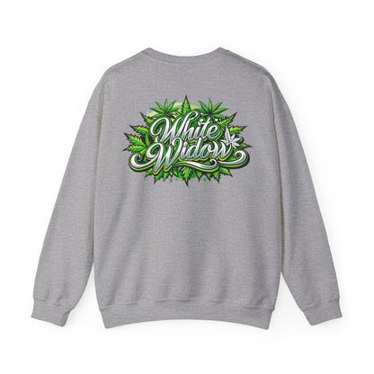 White Widow Graphic  — Cannabis Leaf Logo Sweatshirt