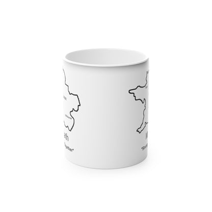 Meath Magic Mug: Color - Changing Coffee Cup with Artistic Map Design