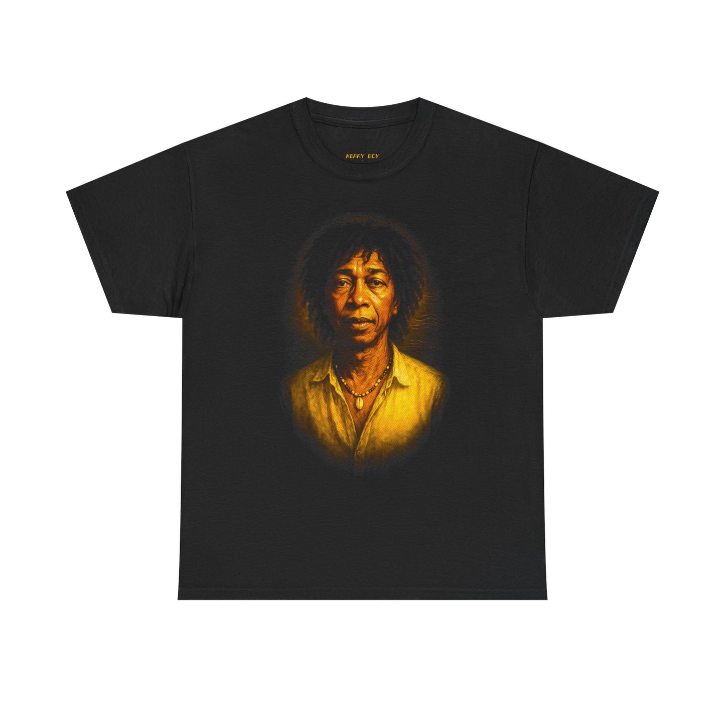 Portrait Graphic Tee — Golden Vintage Portrait T-Shirt