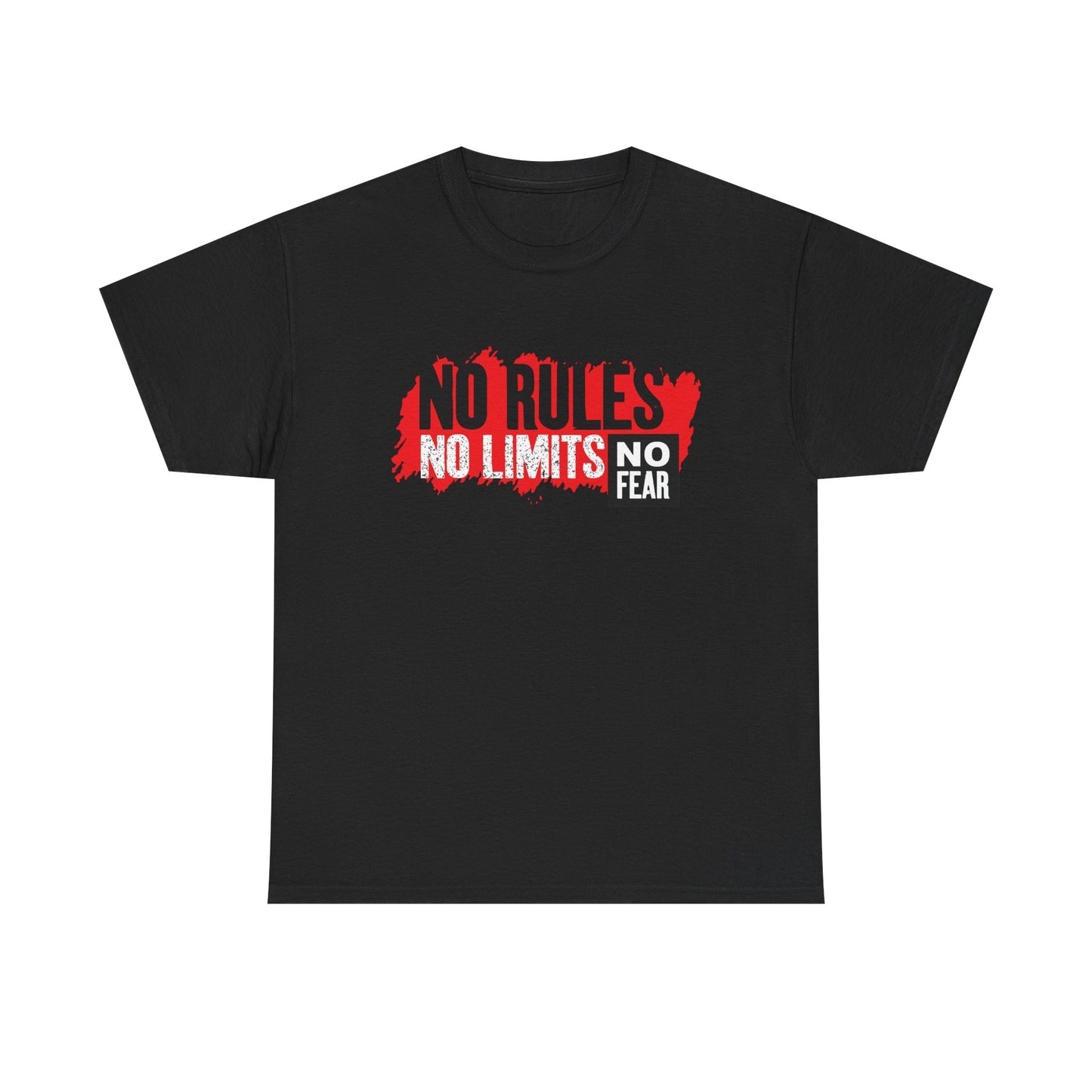 No Rules No Limits Unisex Heavy Cotton Tee – Motivational Graphic Shirt