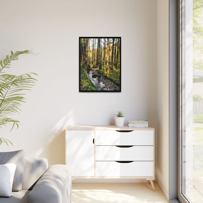 Glanageenty Forest Trail 2 Matte Canvas, Framed (Multi-color)