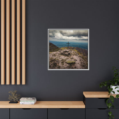Carrauntoohil Summit Matte Canvas, Framed (Multi-color)