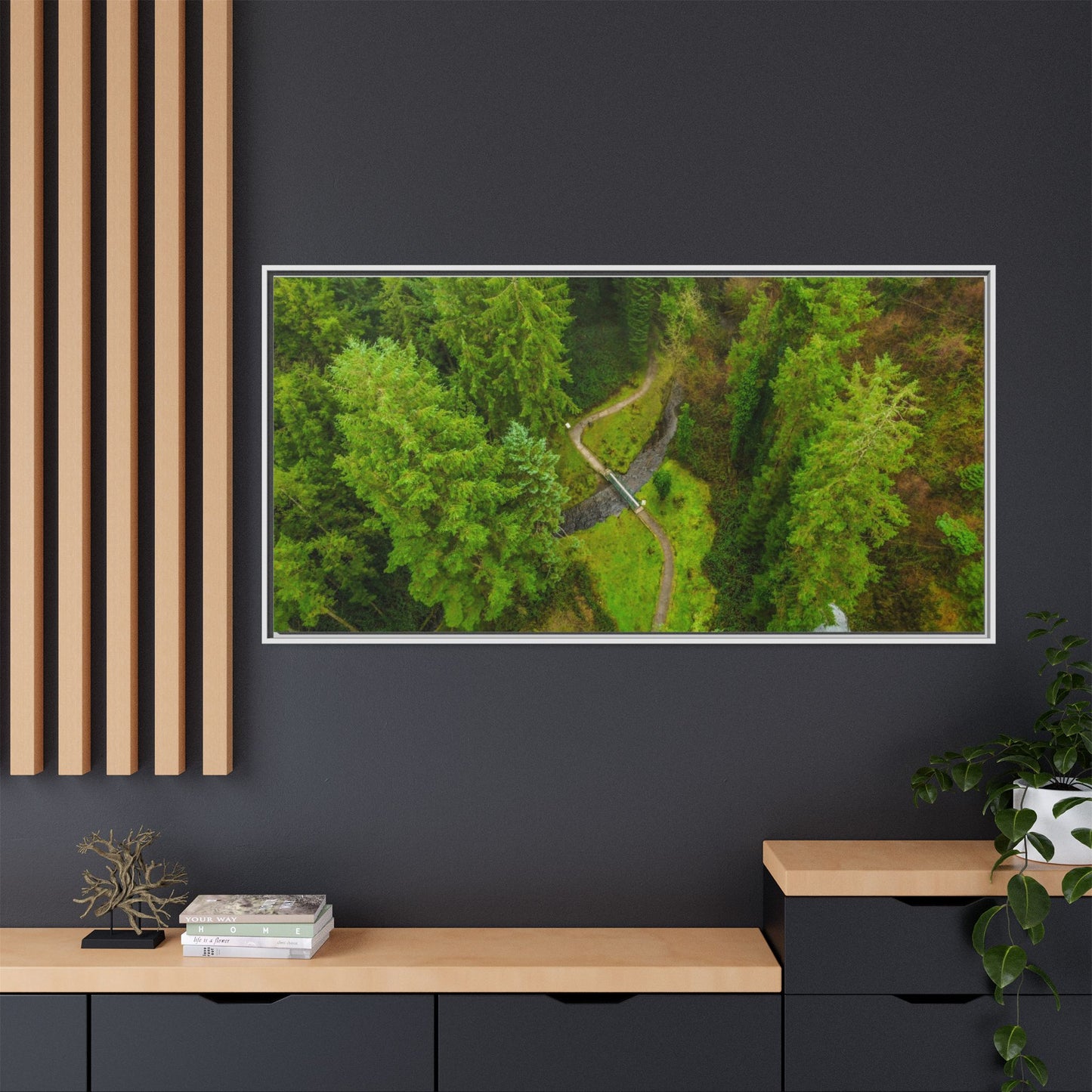Glanageenty Forest Matte Canvas, Framed (Multi-color)