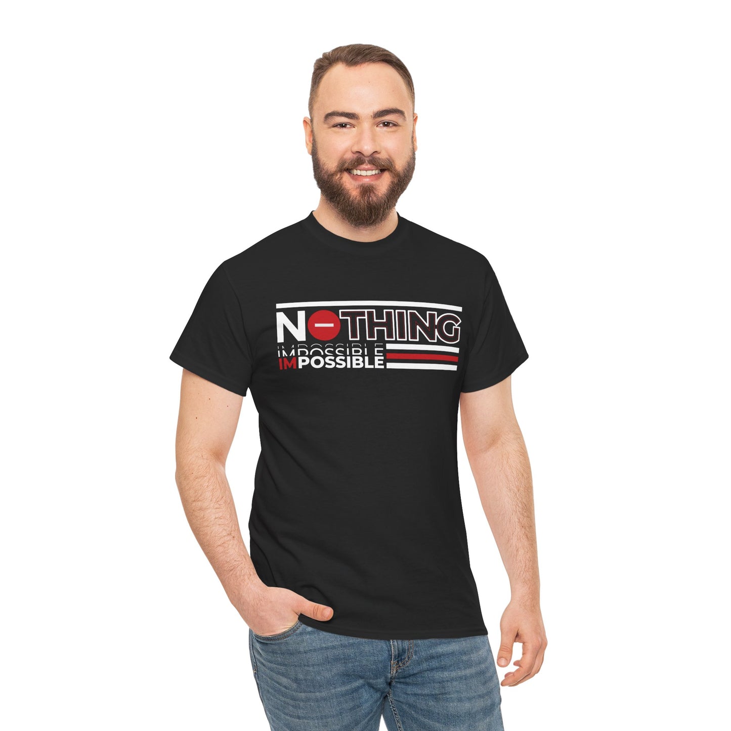 Motivational Graphic Tee - 'Nothing is Impossible' for Daily Inspiration