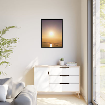 Sunset on Mount Brandon Matte Canvas, Framed (Multi-color)