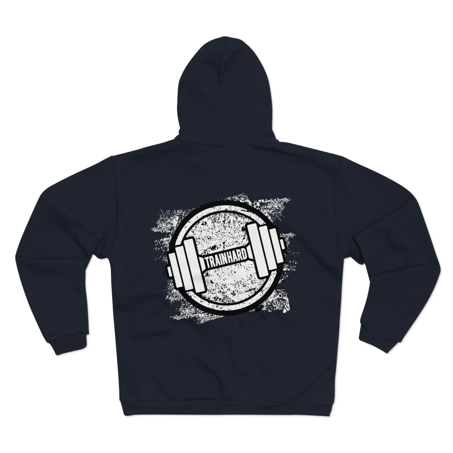 Train Hard Unisex Hooded Zip Sweatshirt | Fitness Motivation