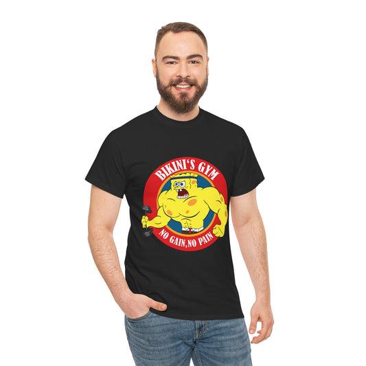 SpongeBob Bikini Gym Unisex Heavy Cotton Tee