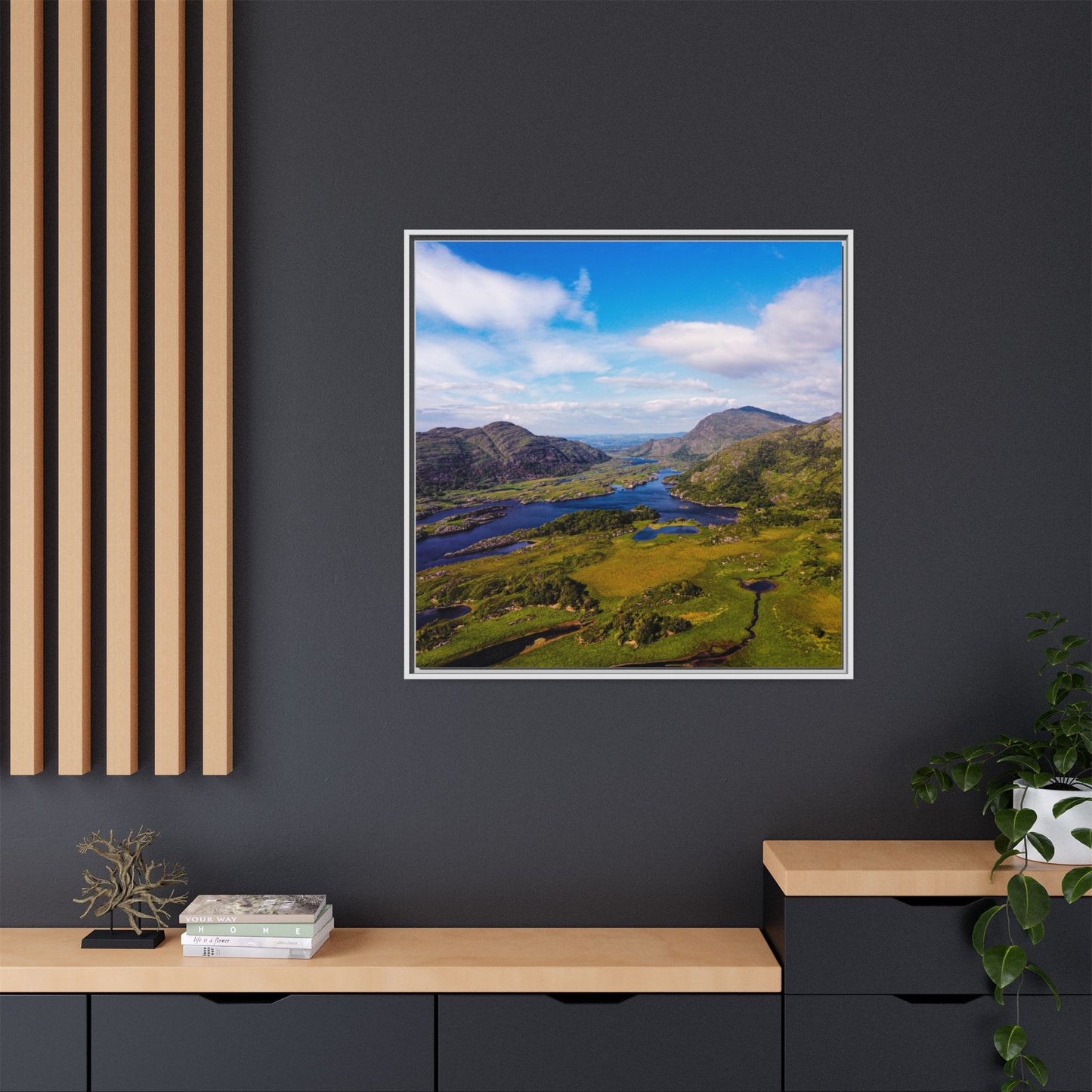 Ladies View Killarney Matte Canvas, Framed (Multi-color)