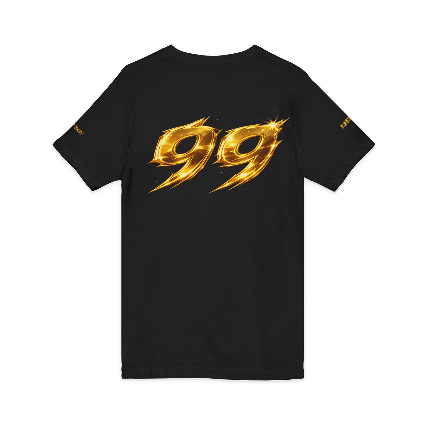 99 Gold Flame V-Neck Tee KerryBoy