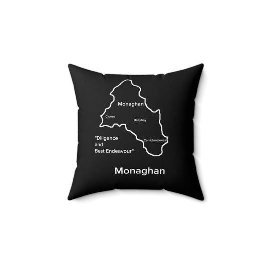 Monaghan Spun Polyester Square Pillow Black Edition 4 Sizes